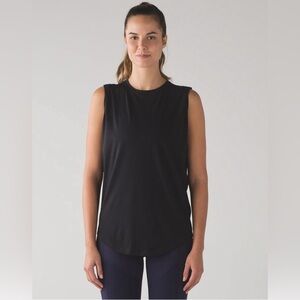 Lululemon Brunswick Muscle Tank- Black, size 6